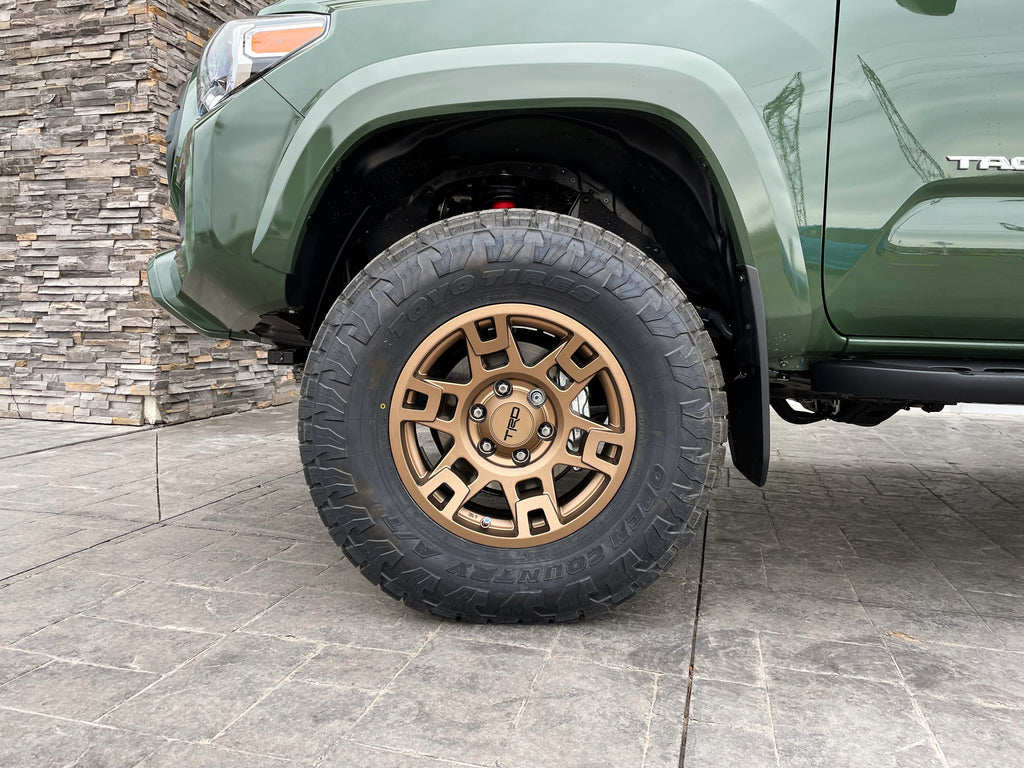 Toyota TRD lift kit and Toyota TRD bronze wheels on 2022 Tacoma