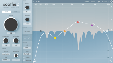 Soothe 2 of Oeksound music producer plugin