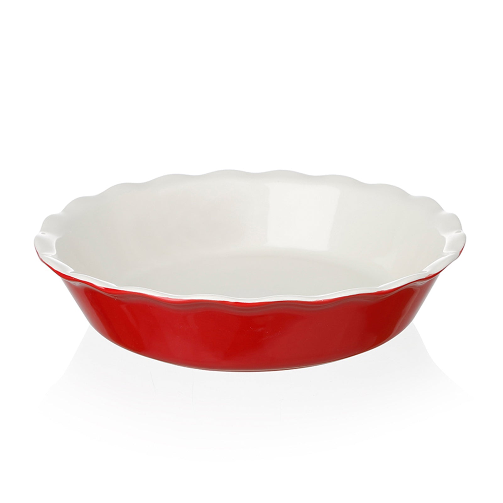 SWEEJAR Ceramic Pie Pan for Baking, 10 Inches Round Baking Dish for Qu ...