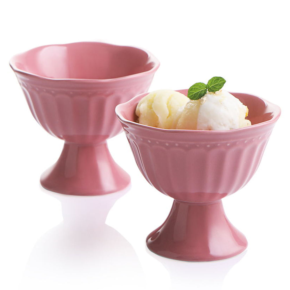 SWEEJAR Ceramic Ice Cream Bowls(Pink) – Sweejar Home
