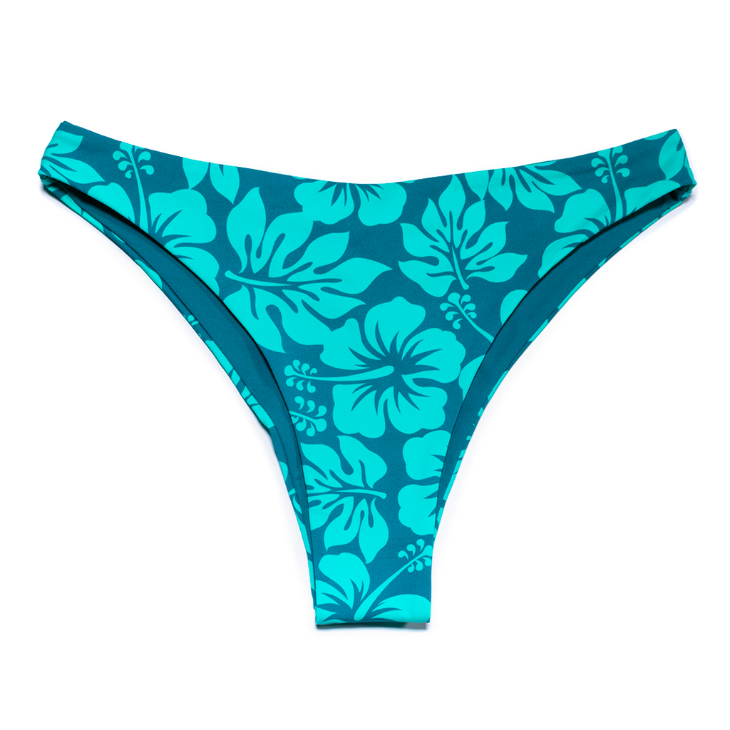 Hibiscus + Nectar High Waisted Honey String Bikini Bottom - Goddess Swimwear