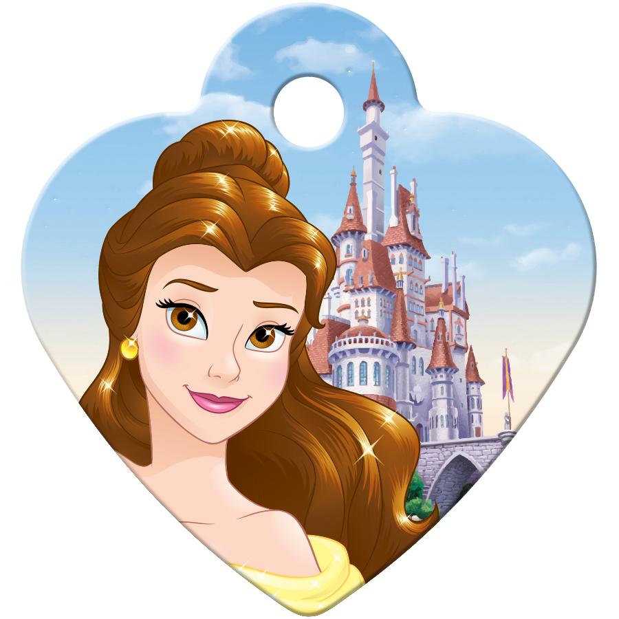 Belle Small Heart Disney Princess Pet ID Tag - Beauty and the ...