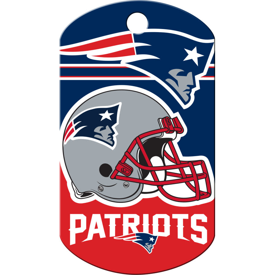 new england patriots dog tag