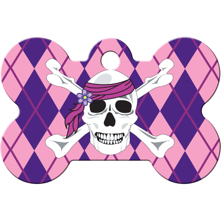 cartoon dog skull and crossbones