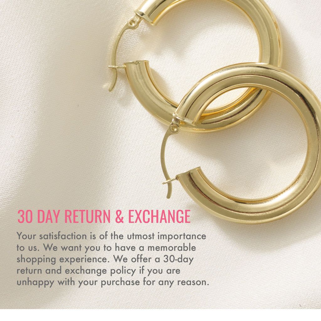 30 day return and exchange policy. Your satisfaction is of the utmost importance to us. We want you to have a memorable shopping experience. We offer a 30-day return and exchange policy if you are unhappy with your purchase for any reason.