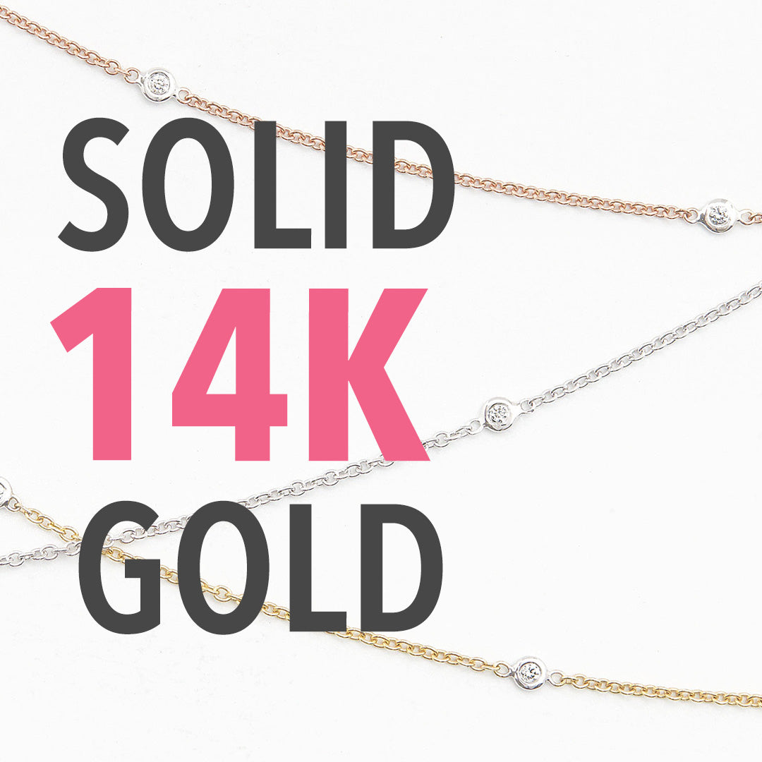 Real Gold Jewelry. Cable Chain. Solid 14k Gold. Yellow Gold Chain. White Gold Chain. Rose Gold Chain. Sterling Silver Chain.