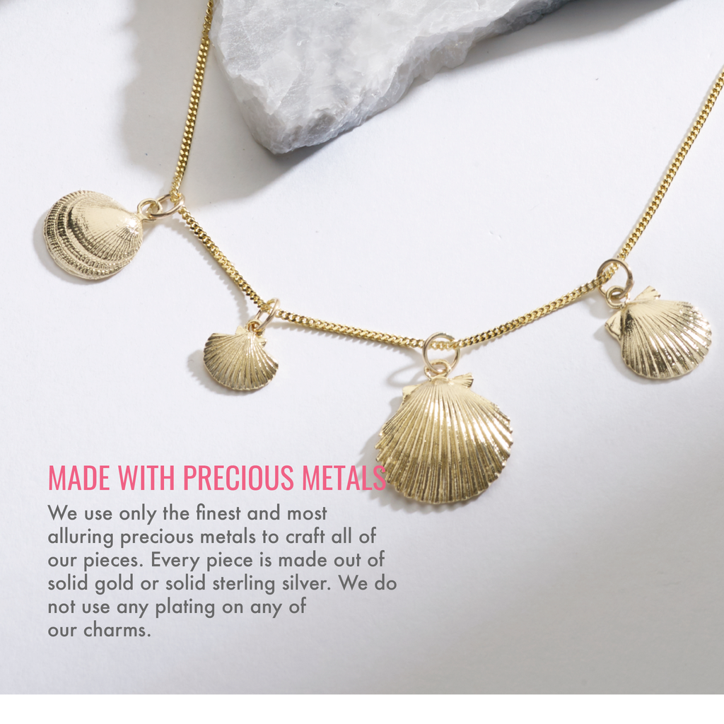 Wholesale Charms - 14k gold filled SHELL Pendant Charm,Gold Filled Sea  Shell Seashell, ocean sea life Charms, Gold Filled Scallop Shell Charm,  R228-09 – HarperCrown