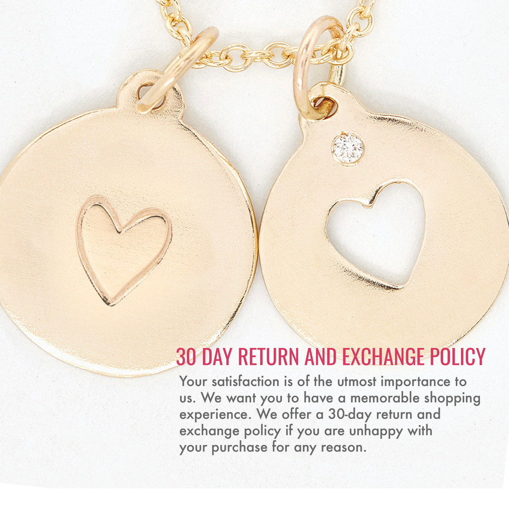 30 day return and exchange policy. Your satisfaction is of the utmost importance to us. We want you to have a memorable shopping experience. We offer a 30-day return and exchange policy if you are unhappy with your purchase for any reason.