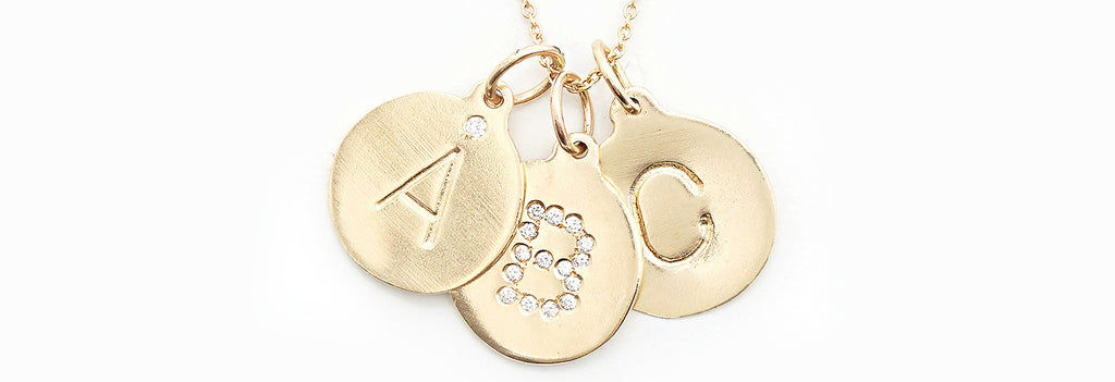 letter charms. Initial charm. monogram necklace. Initial pendant necklace. letter pendant. letter necklace. alphabet necklace. initial gold necklace. gold initial necklace. diamond initial necklace. helen ficalora alphabet charm. helen ficalora charms. helen ficalora gold charms. 14k gold name necklace. Initial necklace. personal necklaces. helen ficalora necklace. 14k gold necklace. 