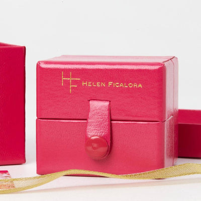 Helen Ficalora 14k Gold Small Aquamarine Birthstone Charm for Necklaces & Bracelets Jewelry Gift Box