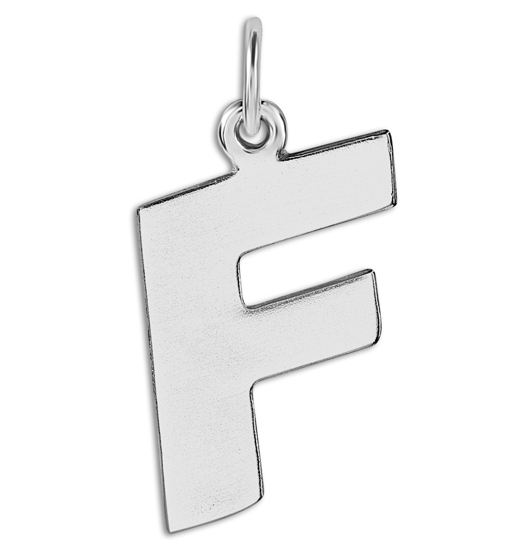 "F" Cutout Letter Charm