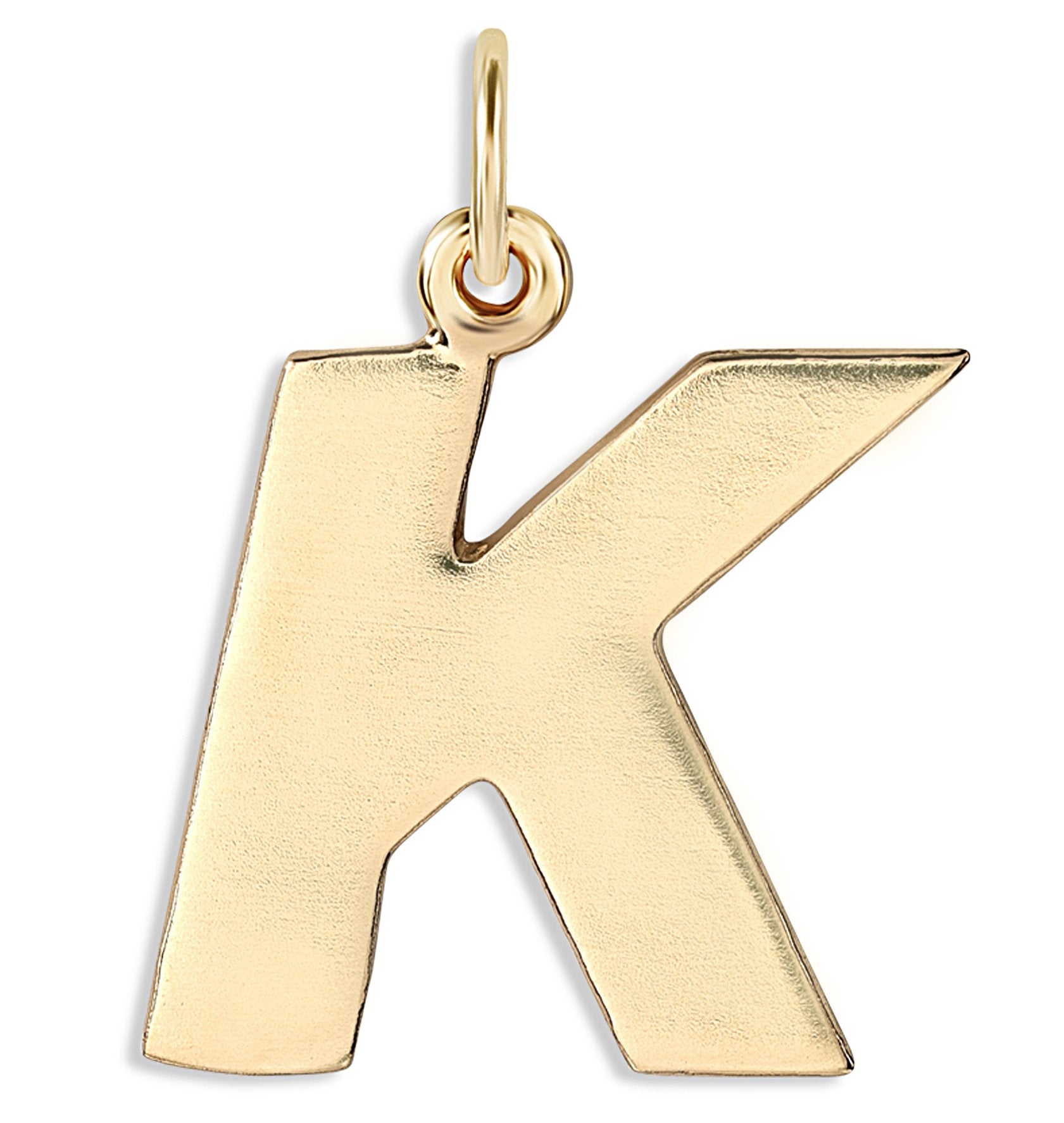 "K" Cutout Letter Charm