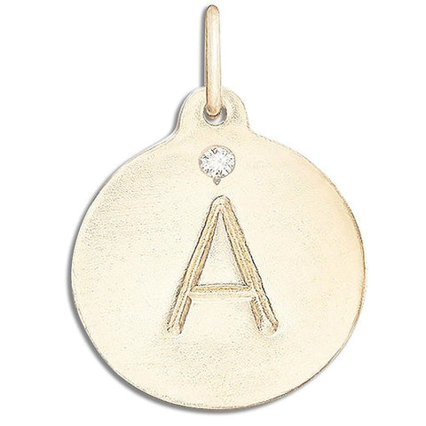 Charm-ALPHABET LETTERS-14x12mm Gold Plated (Pack of 26)
