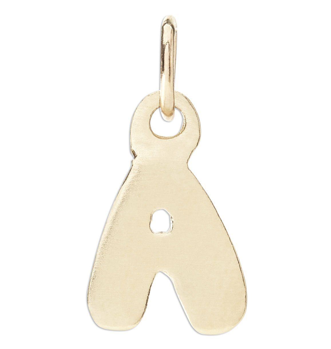 "A" Bubble Letter Charm