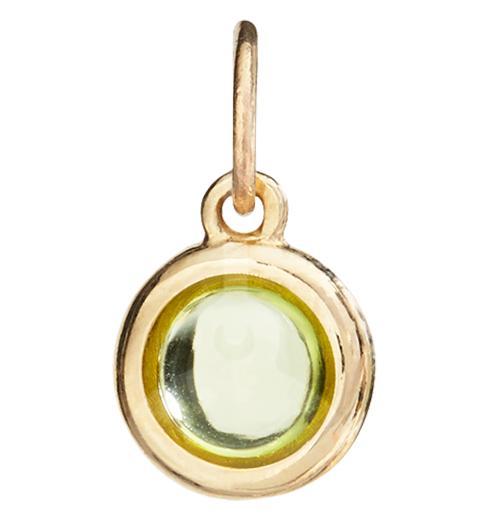 Birth Jewel Cabochon Charm With Peridot