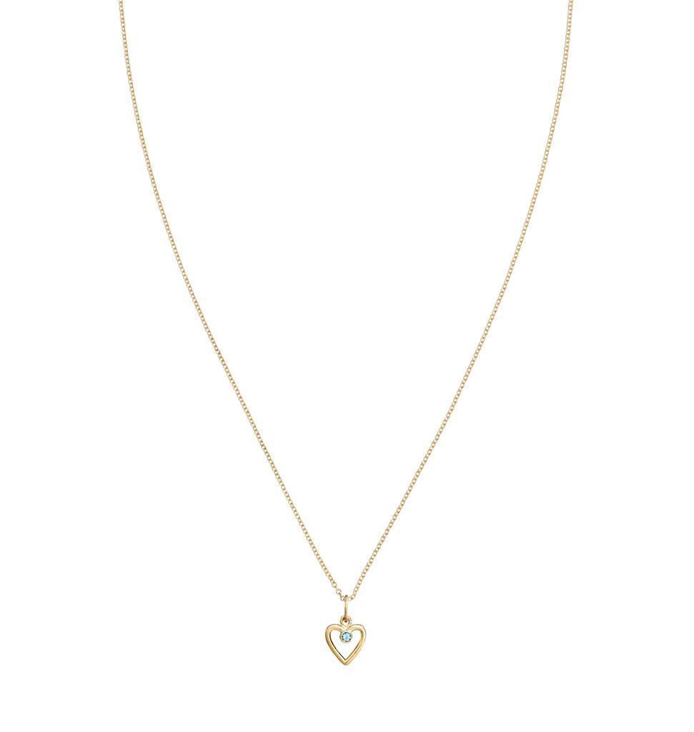 Aquamarine Heart Pendant For Bracelets And Necklaces | Helen Ficalora