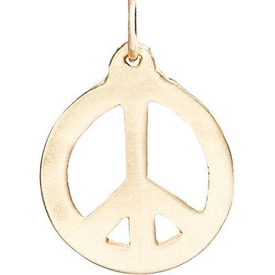 Peace Sign Cutout Charm For Necklaces and – Helen Ficalora