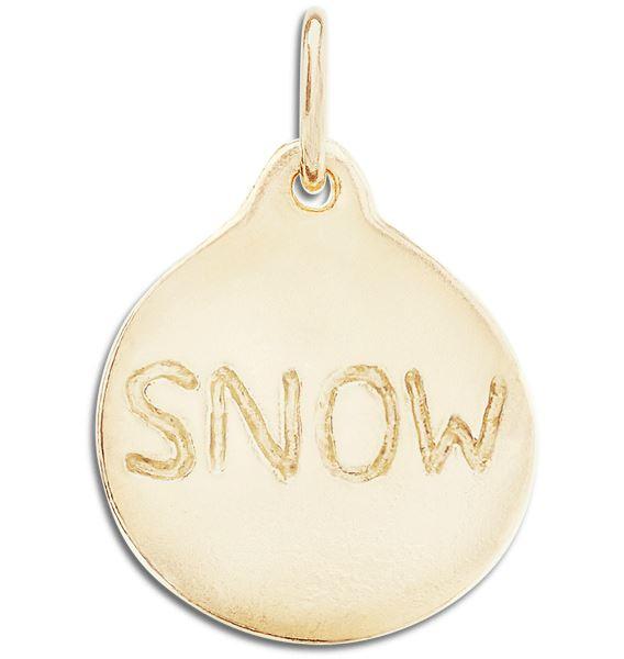 Snow Disk Charm - Helen Ficalora product image