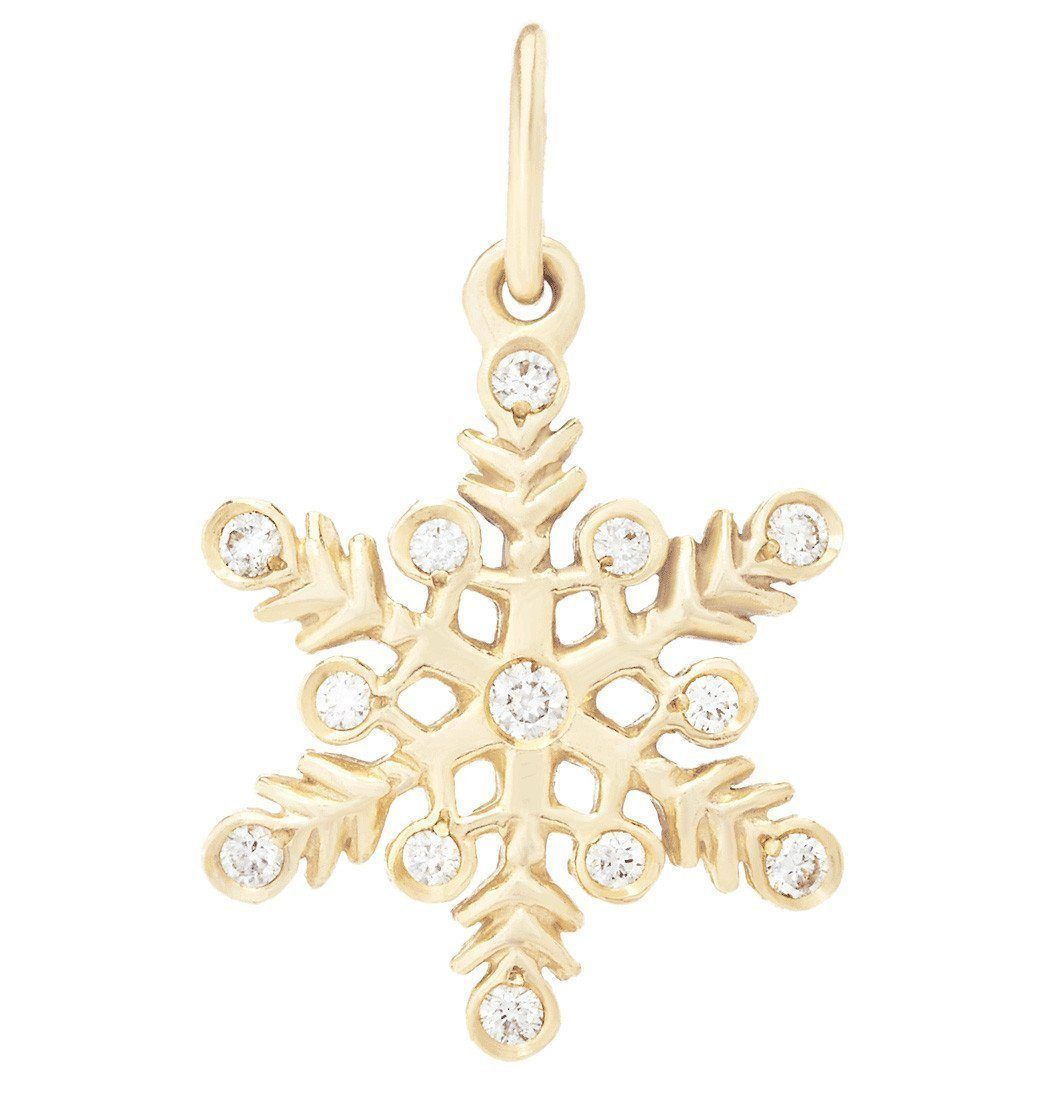 Snowflake Mini Charm Pavé Diamonds - Helen Ficalora product image