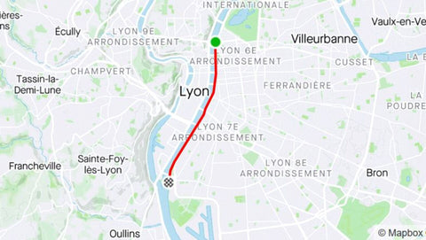 course à pied berges du rhône Lyon