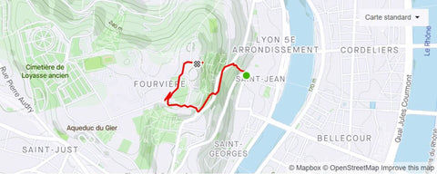 course à pied Fourvière Croix Rousse Lyon