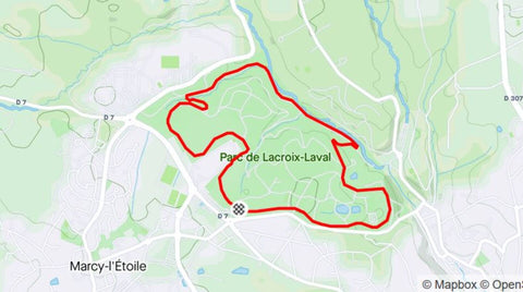 course à pied Parc de Lacroix-Laval