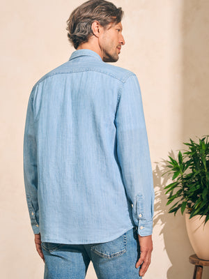 Chambray & True Brand Faherty Tried - Indigo Vintage Shirt |