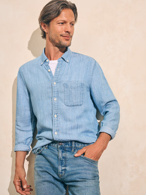 Tried & True Chambray Shirt - Vintage Indigo | Faherty Brand