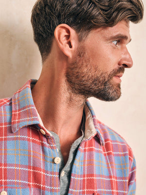 The Surf Flannel - Brick River Plaid | Faherty Brand