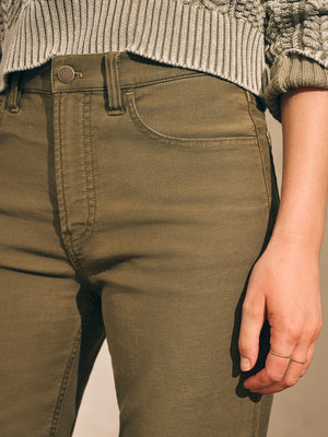 Stretch Terry 5-Pocket Pant - Military Olive