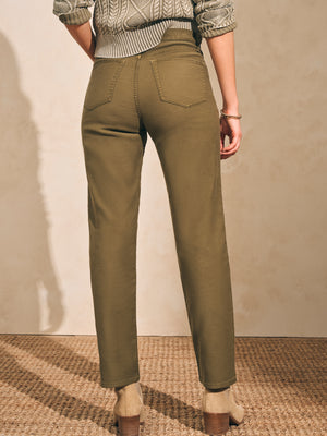 Stretch Terry 5-Pocket Pant - Military Olive | Faherty Brand