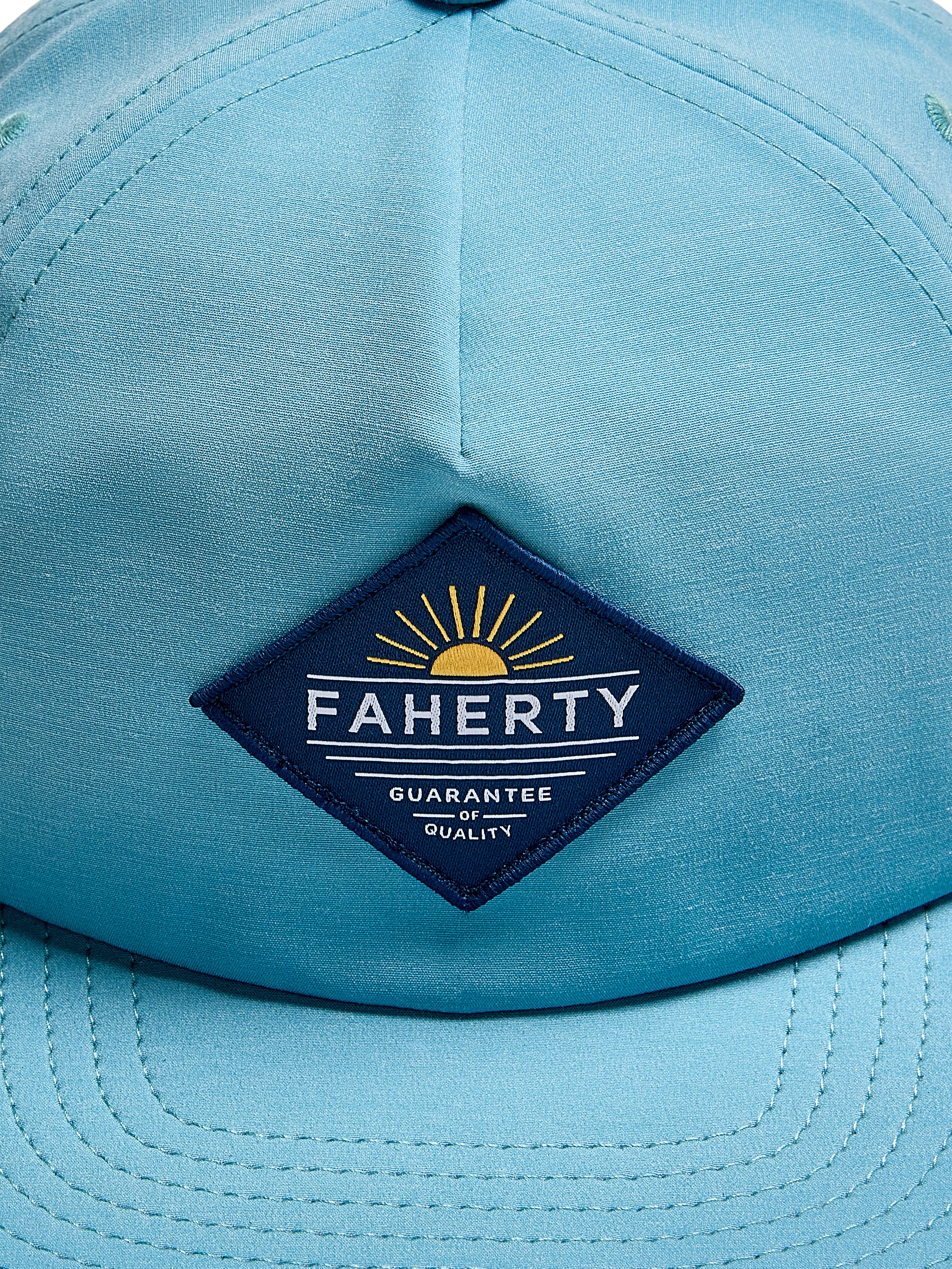 Shop Faherty All Day Hat In Turquoise Sky