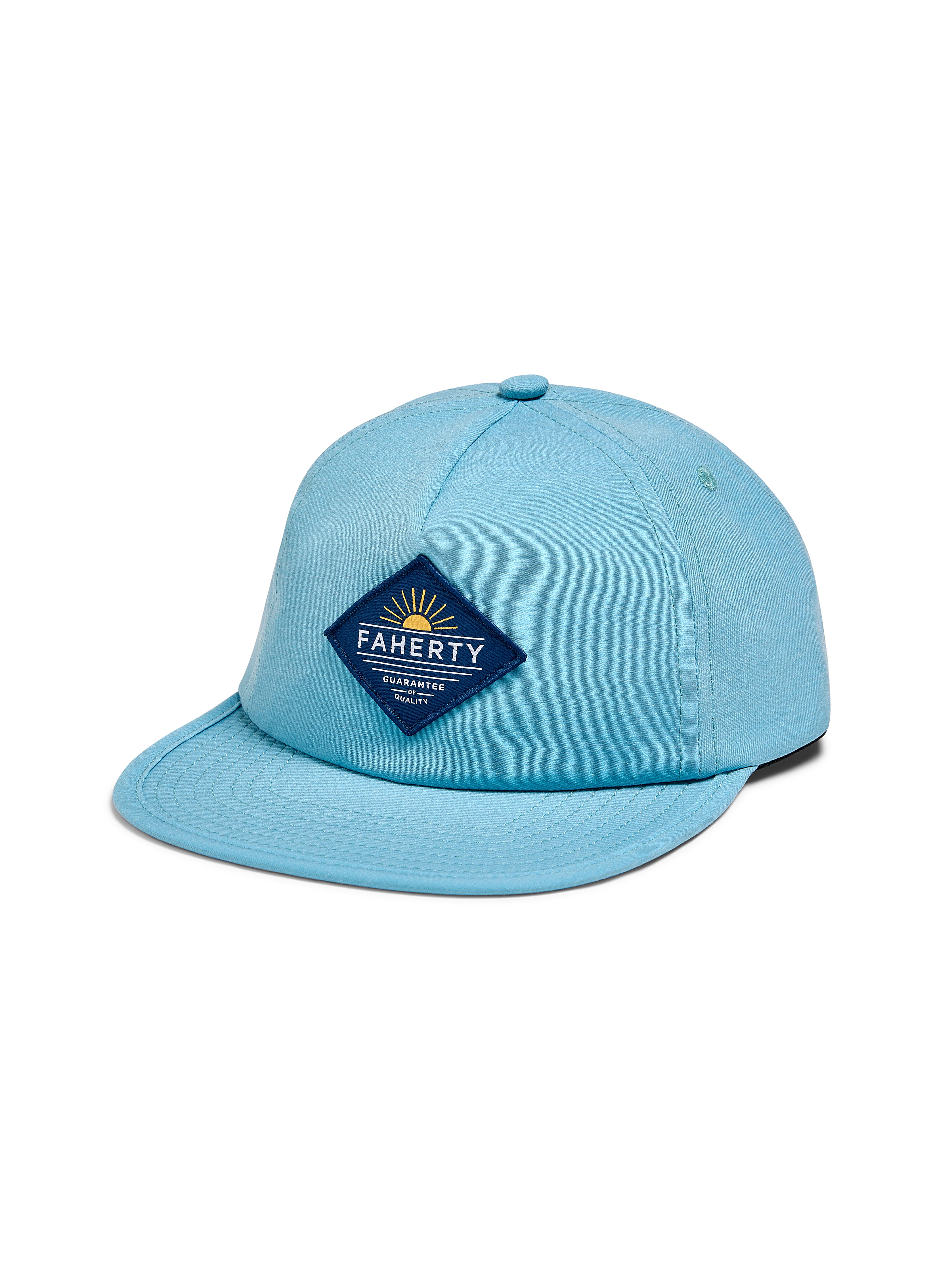 Shop Faherty All Day Hat In Turquoise Sky