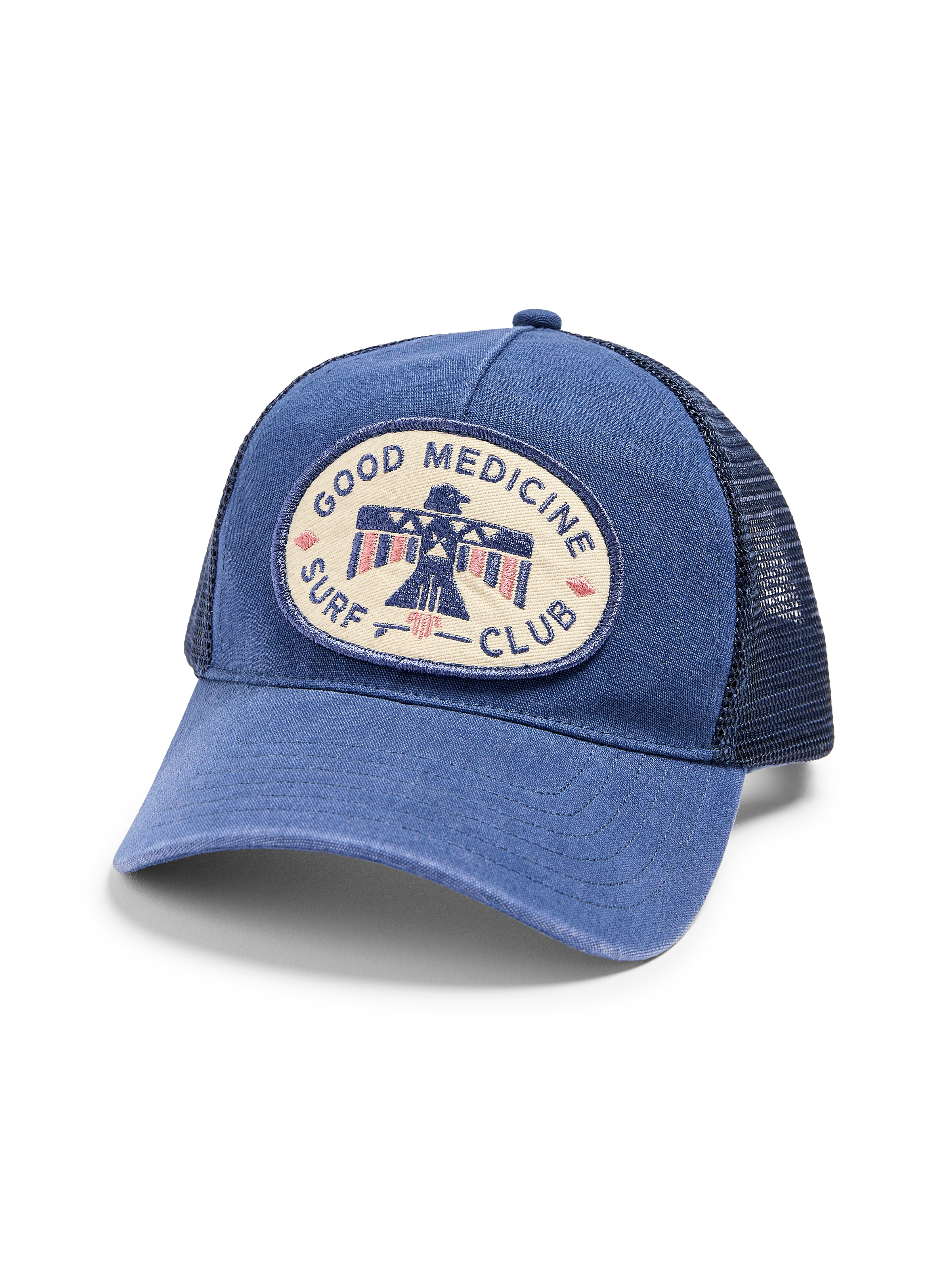 Shop Faherty Steven Paul Judd Good Medicine Trucker Hat In Navy