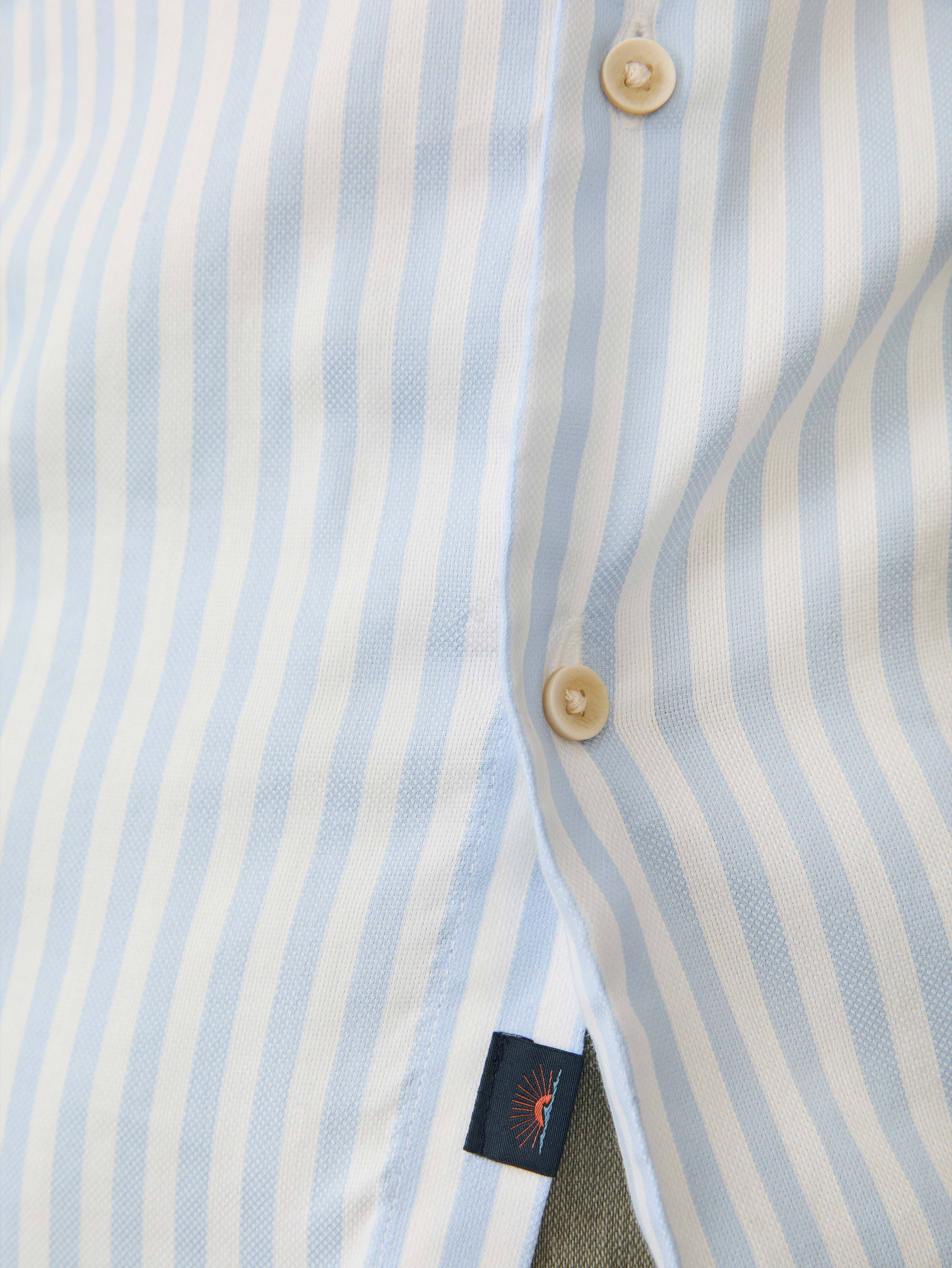 Faherty Movement™ Monterey Shirt In Blue Cape Stripe
