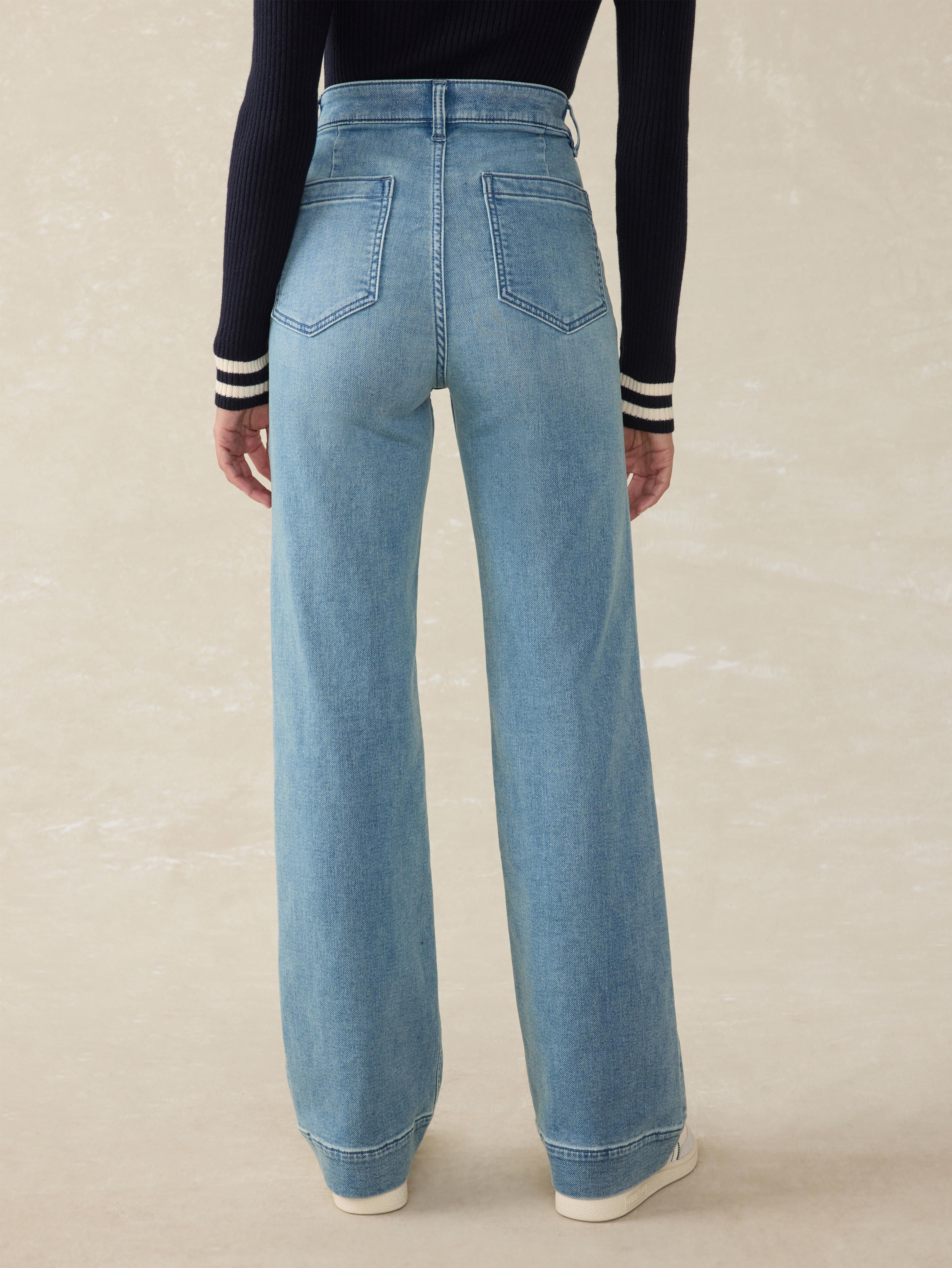 Faherty Stretch Terry Patch Pocket Pants In Eastern Shore Wash