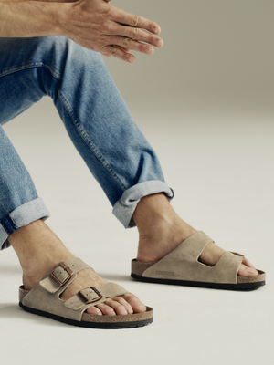 Men's Birkenstock Arizona Soft Footbed - Taupe