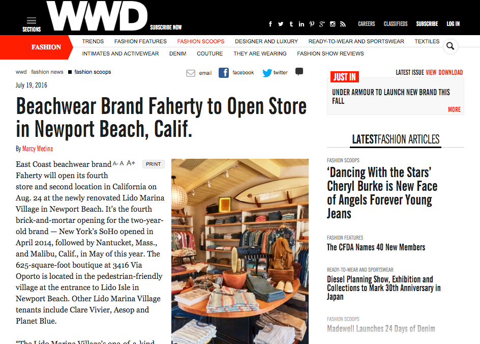 Check Out Our Press | Faherty Brand