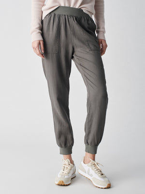ASYOU cuffed sweatpants in gray - part of a set