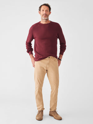 Comfort Twill 5-Pocket Pant 2.0 - Khaki | Faherty Brand