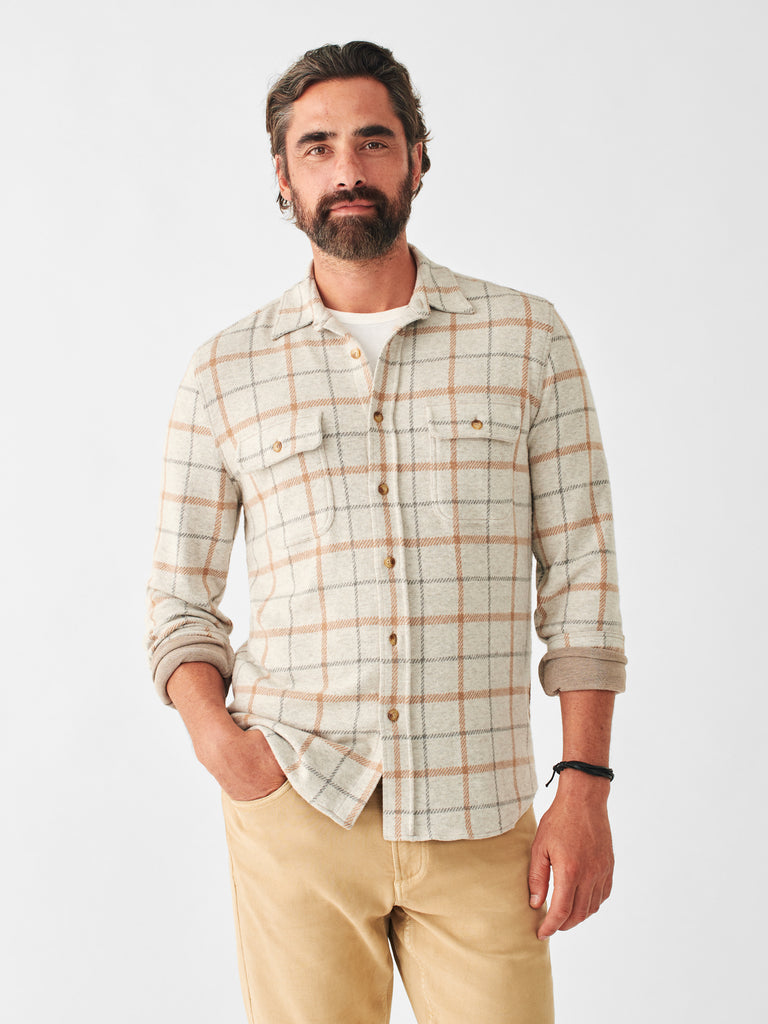 Legend™ Sweater Shirt - Open Tundra Windowpane | Faherty Brand