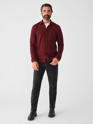 Legend™ Sweater Shirt - Red Black Gingham | Faherty Brand