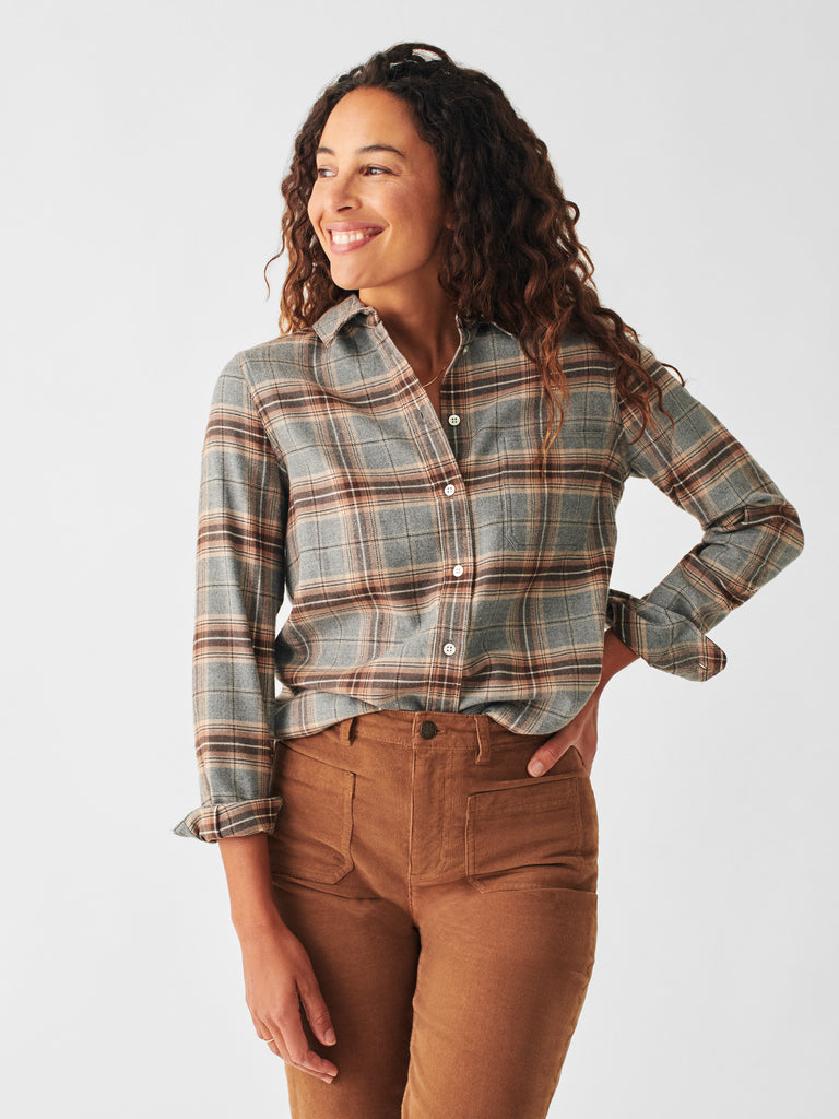 Classic Super Brushed Flannel - Deanna Plaid | Faherty Brand