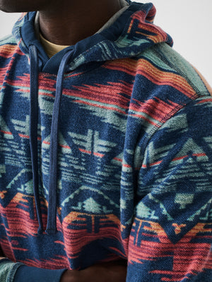 Low Pile Fleece Popover - Faded Black Light Pine