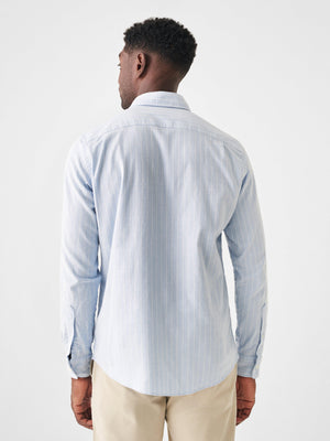 Stretch Oxford Shirt - Cloud Chalk Stripe | Faherty Brand