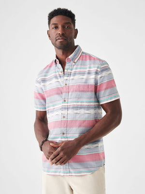 Short-Sleeve Coast Shirt - Western Wave Ikat | Faherty Brand