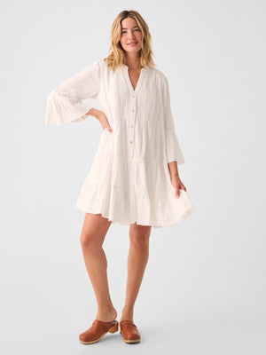 White Dress with Pockets - Cotton Gauze Clothes – ocean+main