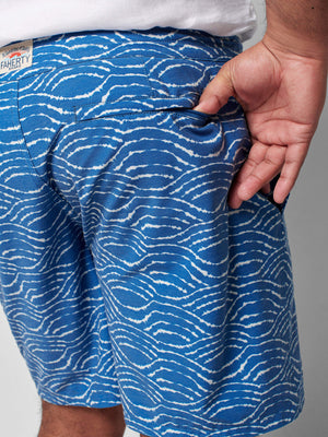 FAHERTY Long-Length Printed Recycled Swim Shorts for Men