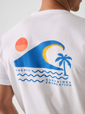 The Surfrider Foundation Logo Pocket T-Shirt (White) M