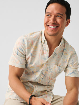 Short-Sleeve Breeze Shirt - Sky Coast Floral | Faherty Brand